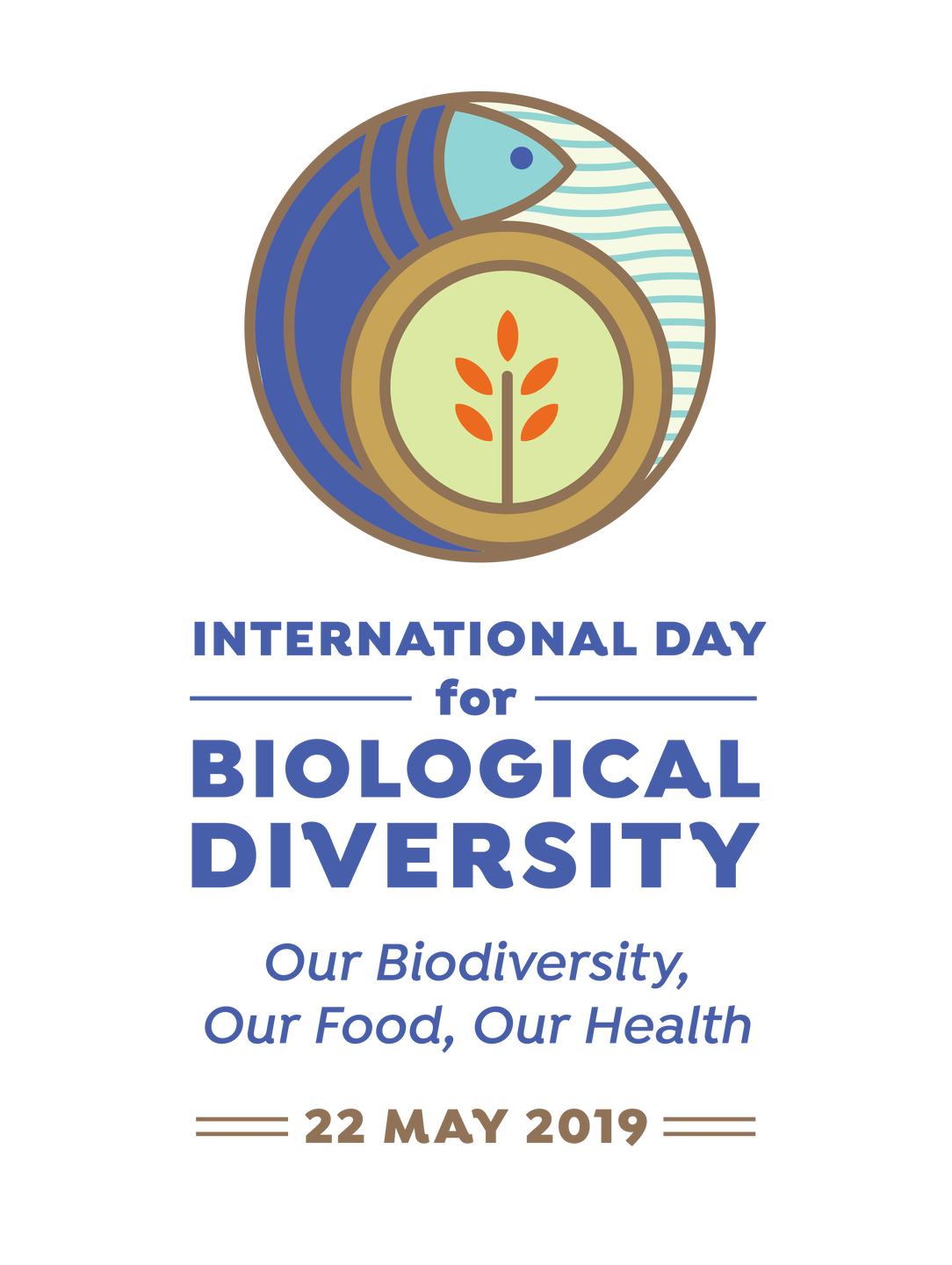 Day for Biodiversity logo vertical 2019