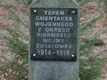 Cmentarz wojenny w Budach Grabskich w pobliżu rezerwatu Ruda-Chlebacz., 