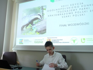 Finał wojewódzki XXIII edycji Konkursu Poznajemy Parki Krajobrazowe Polski, 